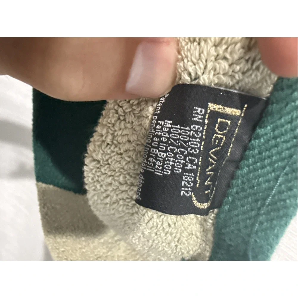 PGA Championship Hazeltine 2002 Green & Beige Cotton Golfbag Towel with Clip